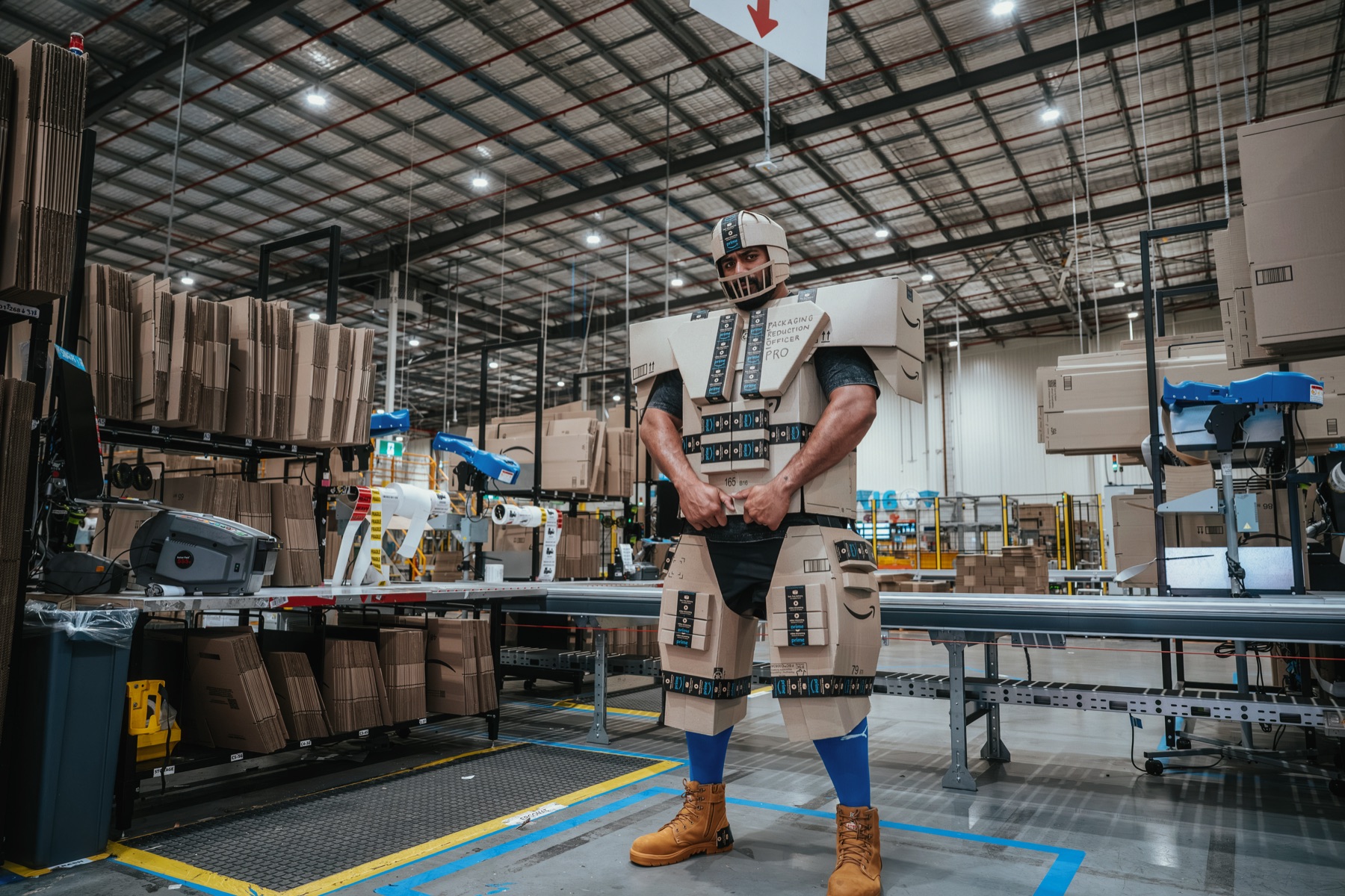 Amazon, The Packaging Reduction Officer campaign imagery