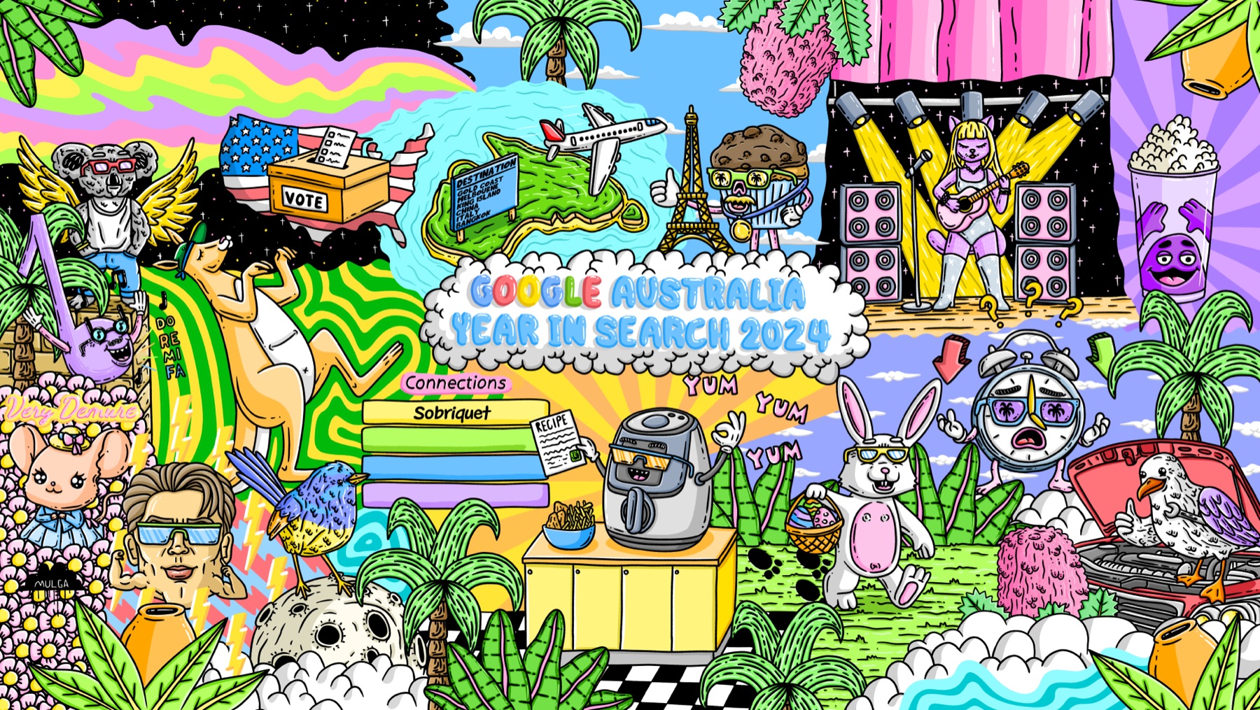 Google, Year in Search campaign imagery