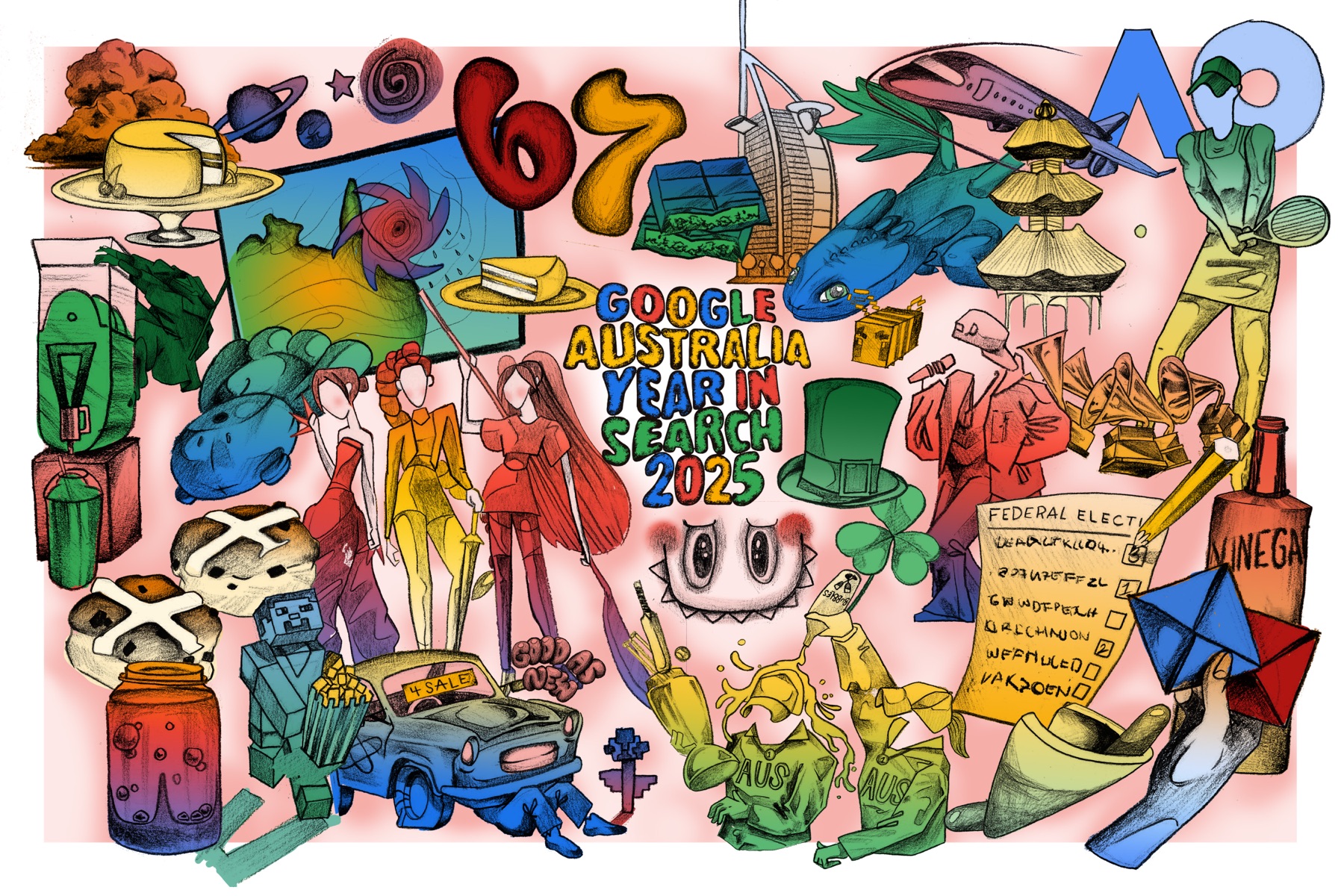 Google, Year in Search campaign imagery
